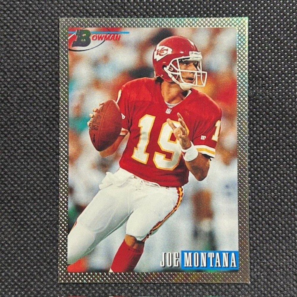 JOE MONTANA 1993 Bowman Rainbow #200 Kansas City Chiefs SF 49ers HOF